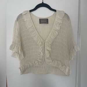 Reformation cropped blouse